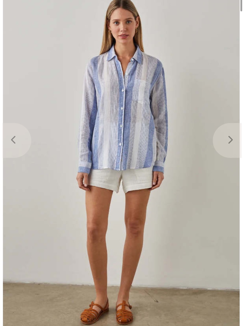 Rails Charli Shirt Linen Blend - Nevis Stripe - Picture 2 of 11